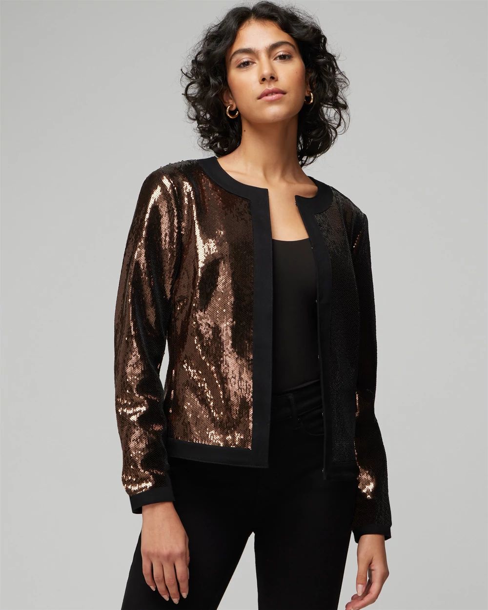 WHBM Sequin Stylist Jacket
